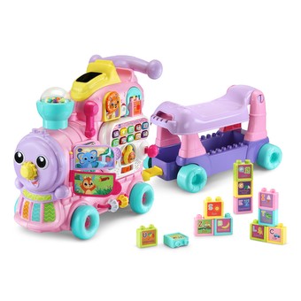 4-in-1 Alphabet Train Pink image